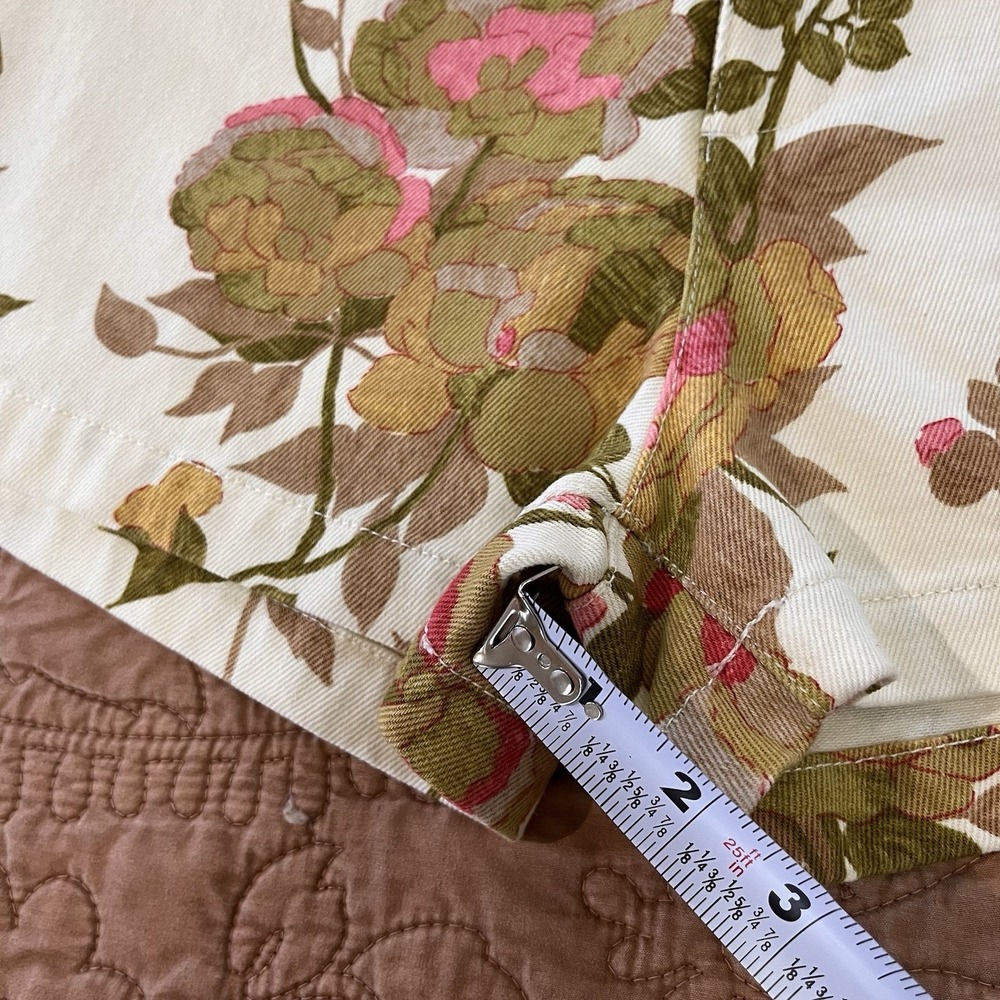 NWT REBECCA TAYLOR Floral Stretch Cotton Twill High Waisted Shorts Size 00 Boho - Picture 5 of 10
